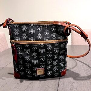Dooney & Bourke NFL Raiders Small Zip Crossbody